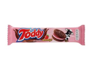 BISCOITO CHOCOLATE RECHEIO MORANGO 100G - TODDY