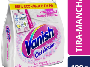 Tira Manchas Pó Crystal White Rupas Brancas 400g (refil) - Vanish