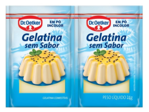 GELATINA SEM SABOR (INCOLOR) 24G - DR OETEKER