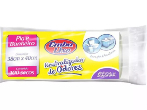 Saco para Lixo Pia e Banheiro (100 UN)- Embalixo