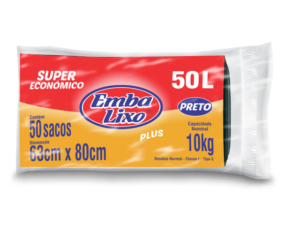 Saco para Lixo 50L (50 UN) - Embalixo
