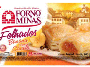 Folhado Banana/Canela 240g - Forno de Minas
