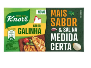 Tempero Caldo Sabor Galinha c/6 57g - Knorr