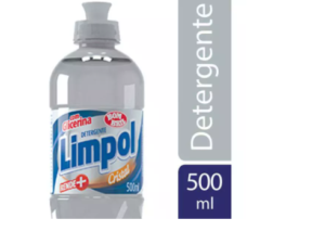 DETERGENTE LAVA LOUÇA CRISTAL 500ML - LIMPOL