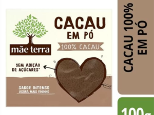 Cacau em Pó 100% s/ Açúcar e S/ Lactose 100g - Mãe Terra