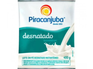 LEITE EM PO DESNATADO INSTANTANEO 400G - PIRACANJUBA