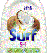 Lava Roupas Líquido 5 em 1 Cuidado do Coco 3L - Surf