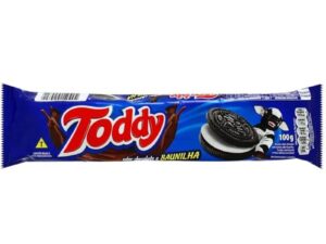BISCOITO CHOCOLATE RECHEIO BAUNILHA 100G - TODDY