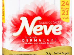 PAPEL HIGIÊNICO FOLHA DUPLA PACOTE 24 UNIDADES DE 30M